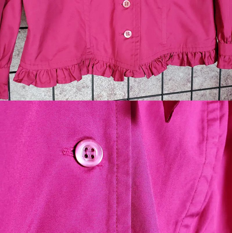 KENZO Pink Ruffled Short Sleeve T-Shirt 0089