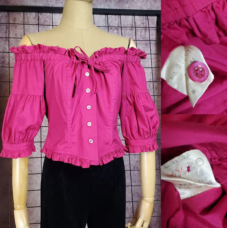 KENZO Pink Ruffled Short Sleeve T-Shirt 0089