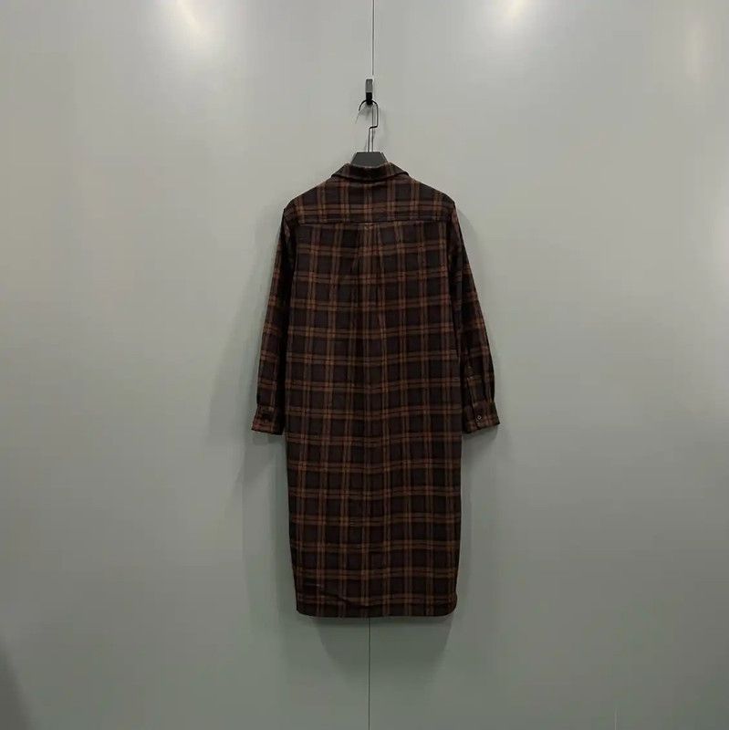 Kenzo KENZO Multicolor Check Long Coat for Women 0089 Size ONE SIZE - 2 Thumbnail