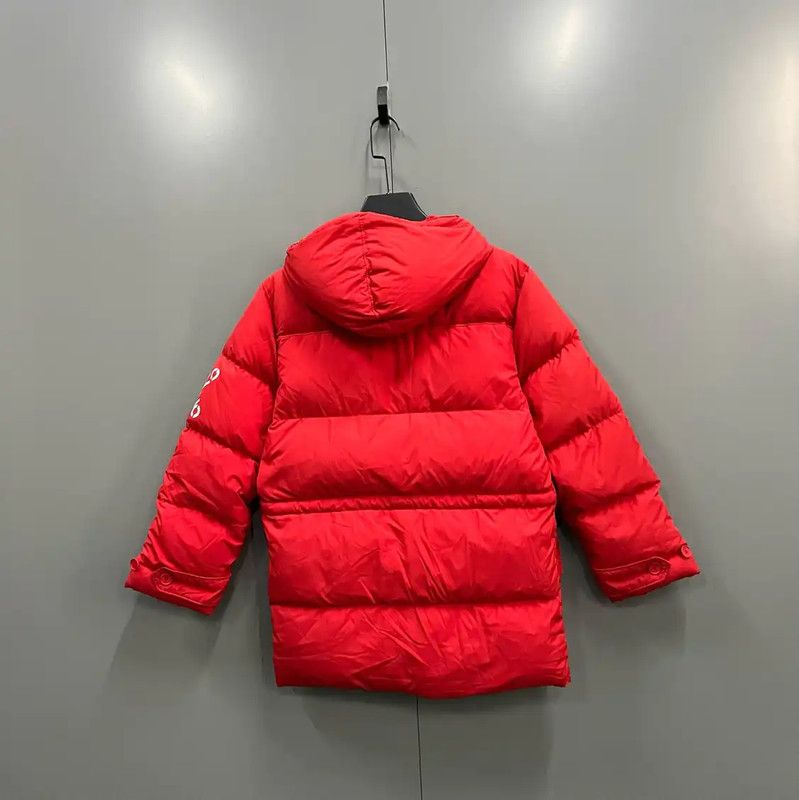 Kenzo KENZO Women's Red Logo Puffer Coat 0089 Size XS / US 0-2 / IT 36-38 - 2 Thumbnail
