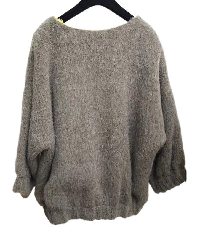 Kenzo KENZO Fluffy Beige Mohair Sweater for Women 0089 Size ONE SIZE - 2 Thumbnail