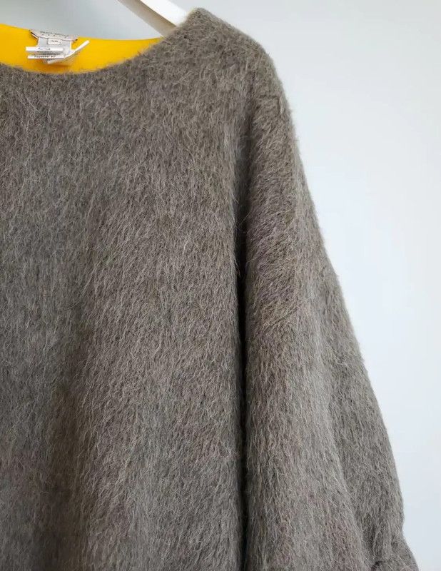 Kenzo KENZO Fluffy Beige Mohair Sweater for Women 0089 Size ONE SIZE - 8 Thumbnail