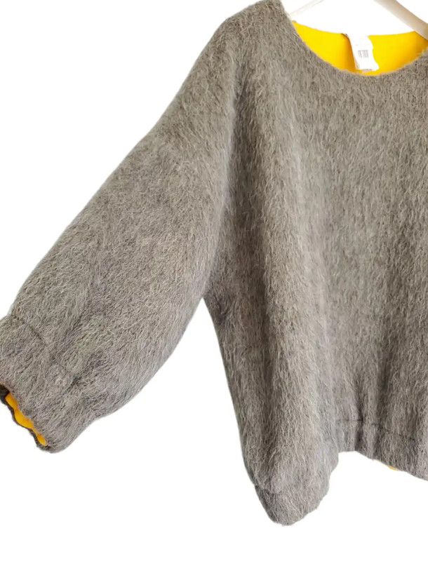 Kenzo KENZO Fluffy Beige Mohair Sweater for Women 0089 Size ONE SIZE - 5 Thumbnail