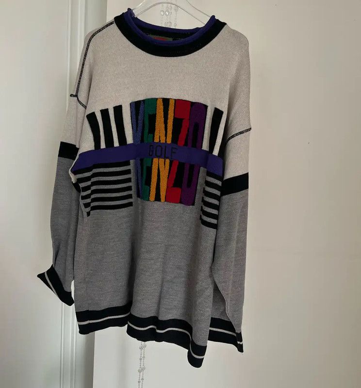 Kenzo KENZO Violet Women's Sweater 0089 Size M / US 6-8 / IT 42-44 - 3 Thumbnail