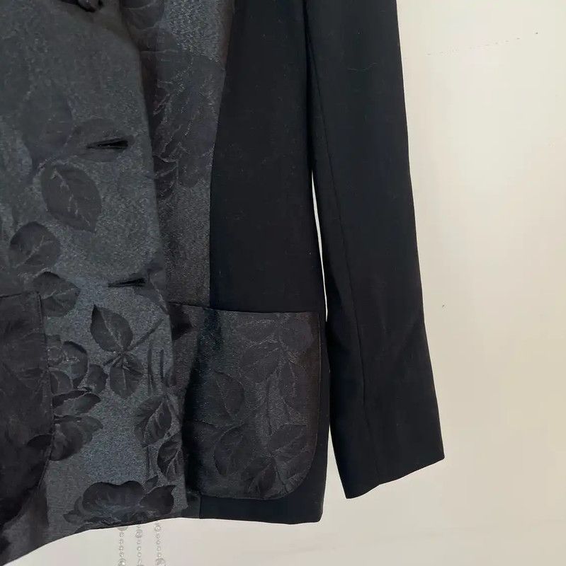 Kenzo KENZO Women's Black Floral Jacket 0089 Size M / US 6-8 / IT 42-44 - 6 Thumbnail