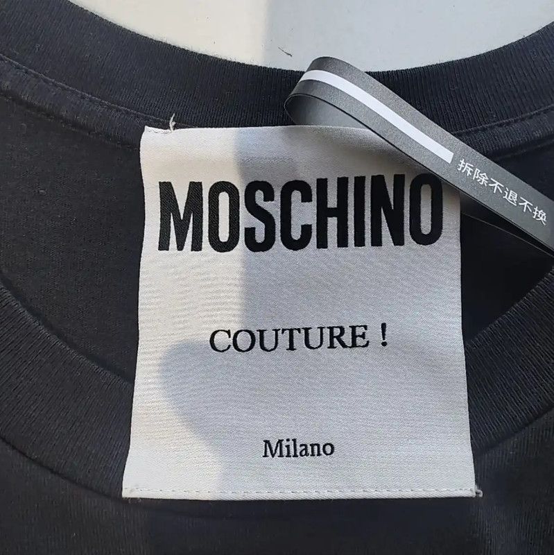 Moschino Moschino Black Cotton Women's T-Shirt 0089 Size XXS / US 00 / IT 34 - 3 Thumbnail