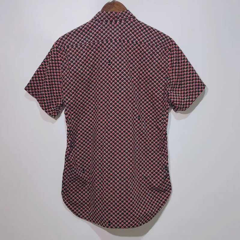 Moschino Moschino Red Polyester Short Sleeve Shirt 0089 Size M / US 6-8 / IT 42-44 - 2 Thumbnail