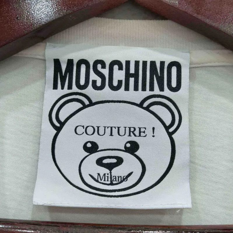 Moschino Moschino White Cotton Summer T-Shirt 0089 Size XL / US 12-14 / IT 48-50 - 3 Thumbnail