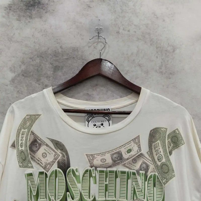 Moschino Moschino White Cotton Summer T-Shirt 0089 Size XL / US 12-14 / IT 48-50 - 6 Thumbnail