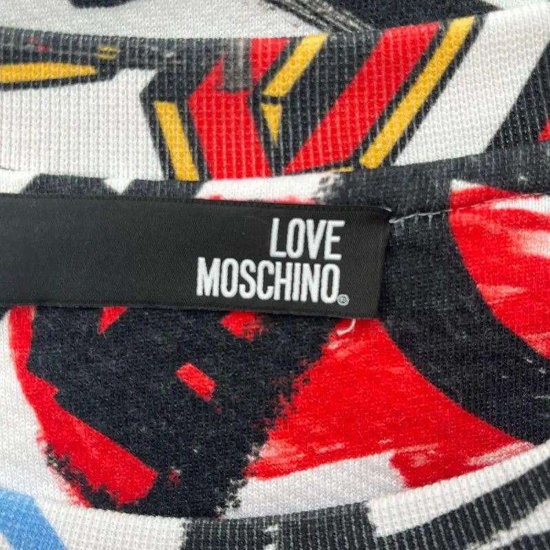 Moschino Moschino Long Graphic Sweatshirt for Women 0089 Size M / US 6-8 / IT 42-44 - 6 Thumbnail
