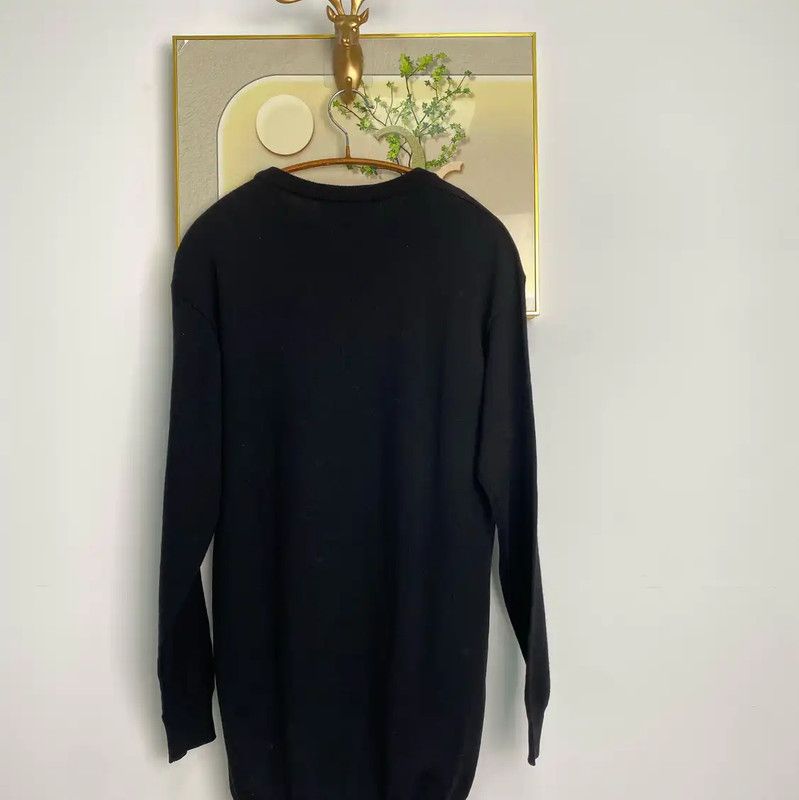 Moschino Moschino Black Wool Dress with Cartoon Graphics 0089 Size XXS / US 00 / IT 34 - 2 Thumbnail