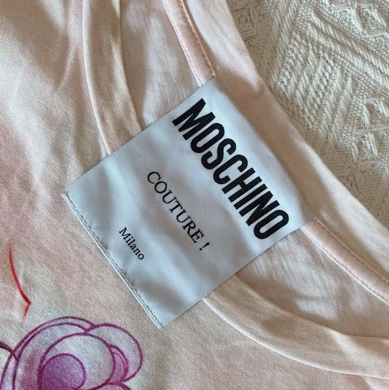 Moschino Moschino Summer Multicolor Cotton T-Shirt 0089 Size S / US 4 / IT 40 - 6 Thumbnail