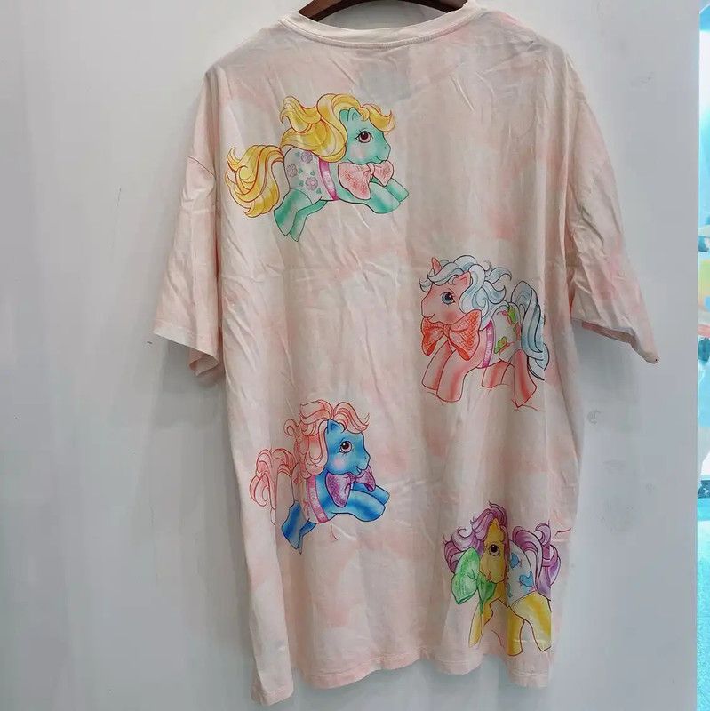 Moschino Moschino Summer Multicolor Cotton T-Shirt 0089 Size S / US 4 / IT 40 - 2 Thumbnail