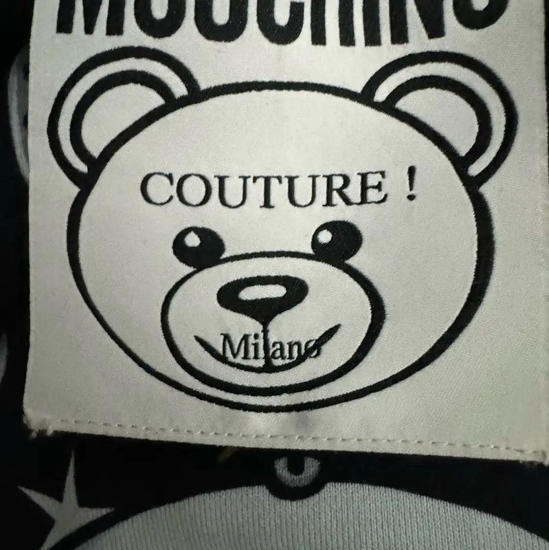 Moschino Moschino Black Cotton Logo Star Hoodie 0089 Size S / US 4 / IT 40 - 3 Thumbnail