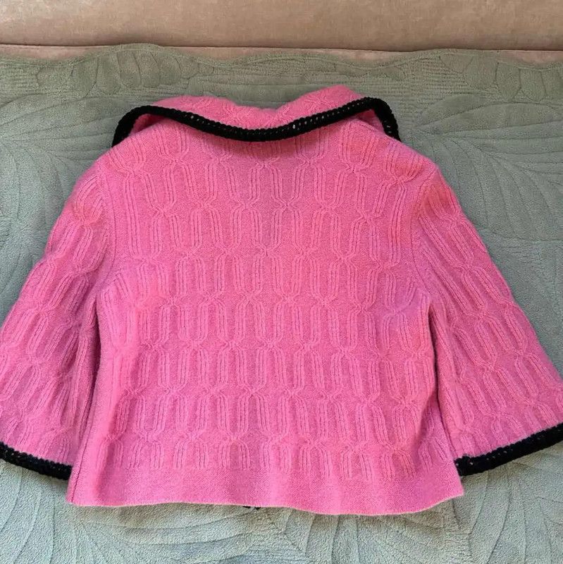 Moschino Moschino Pink Wool Blend Sweater 0089 Size L / US 10 / IT 46 - 3 Thumbnail