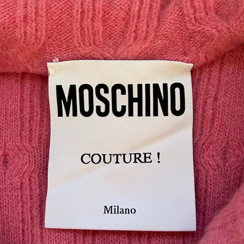 Moschino Moschino Pink Wool Blend Sweater 0089 Size L / US 10 / IT 46 - 8 Thumbnail