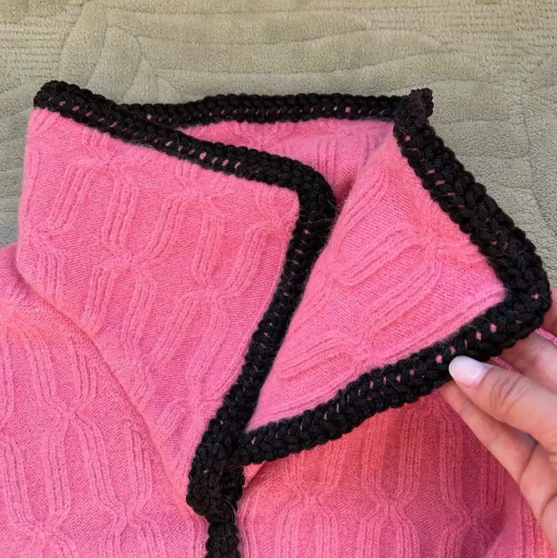 Moschino Moschino Pink Wool Blend Sweater 0089 Size L / US 10 / IT 46 - 7 Thumbnail