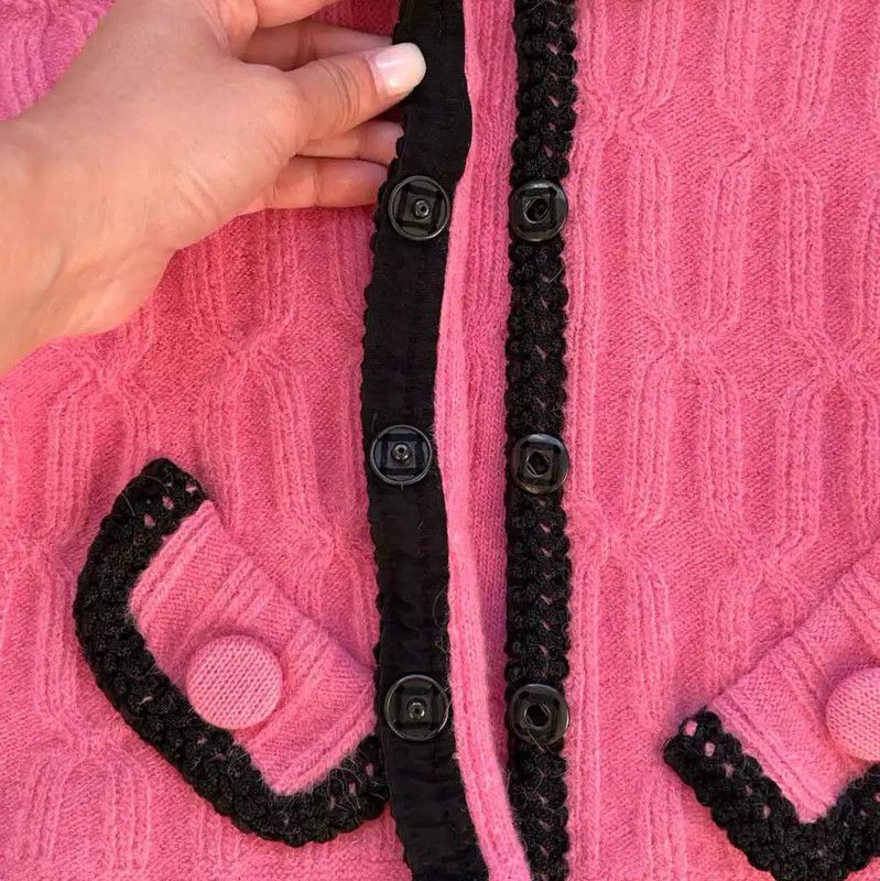 Moschino Moschino Pink Wool Blend Sweater 0089 Size L / US 10 / IT 46 - 6 Thumbnail