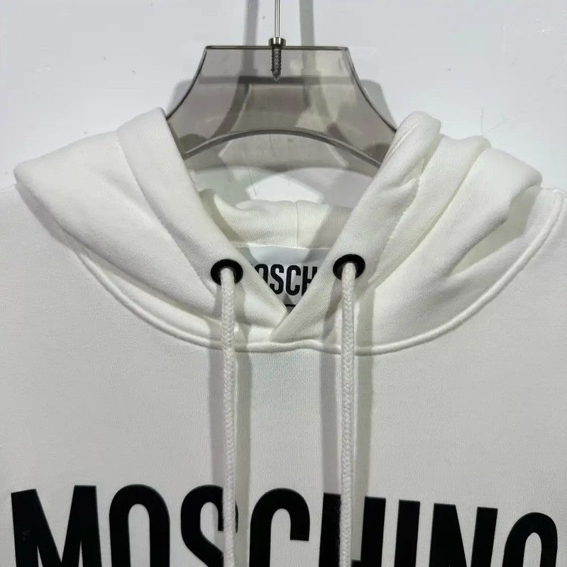Moschino Moschino White Cotton Womens Hoodie 0089 Size XS / US 0-2 / IT 36-38 - 4 Thumbnail