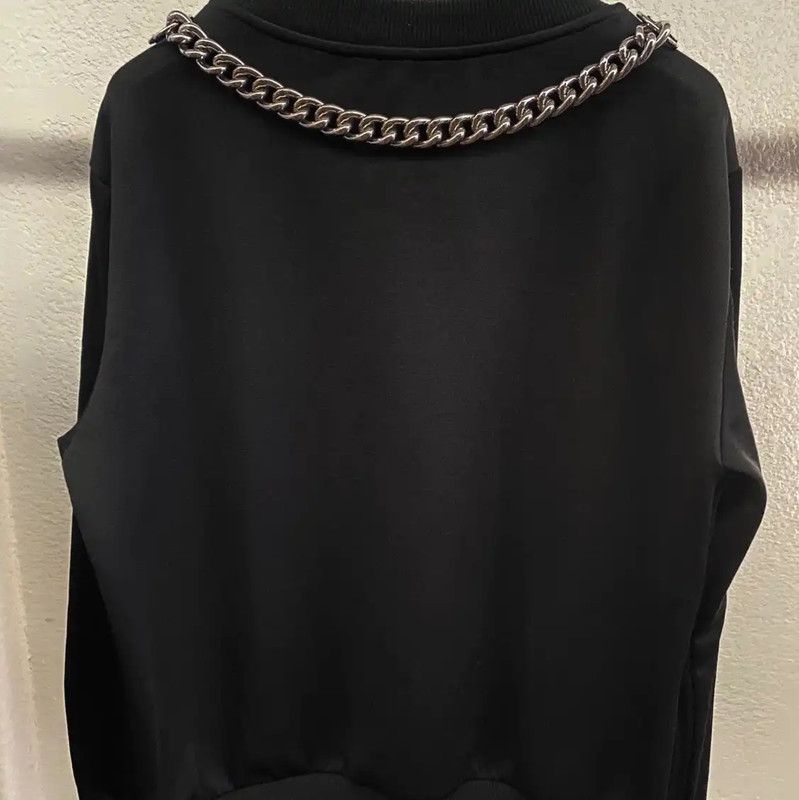 Moschino Moschino Black Cotton Blend Short Sleeve Sweatshirt 0089 Size S / US 4 / IT 40 - 2 Thumbnail