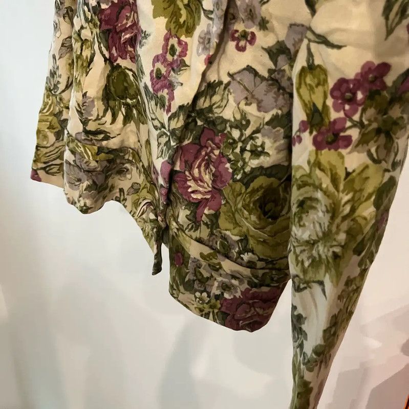 Moschino Moschino Floral Wool Women's Jacket in XS 0089 Size XS / US 0-2 / IT 36-38 - 4 Thumbnail