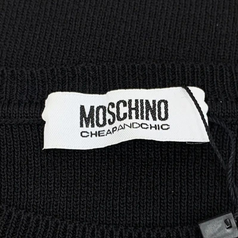 Moschino Moschino Black Cotton Ladies Sweater 0089 Size M / US 6-8 / IT 42-44 - 5 Thumbnail