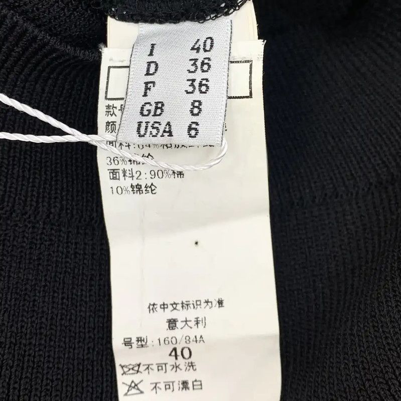 Moschino Moschino Black Cotton Ladies Sweater 0089 Size M / US 6-8 / IT 42-44 - 7 Thumbnail