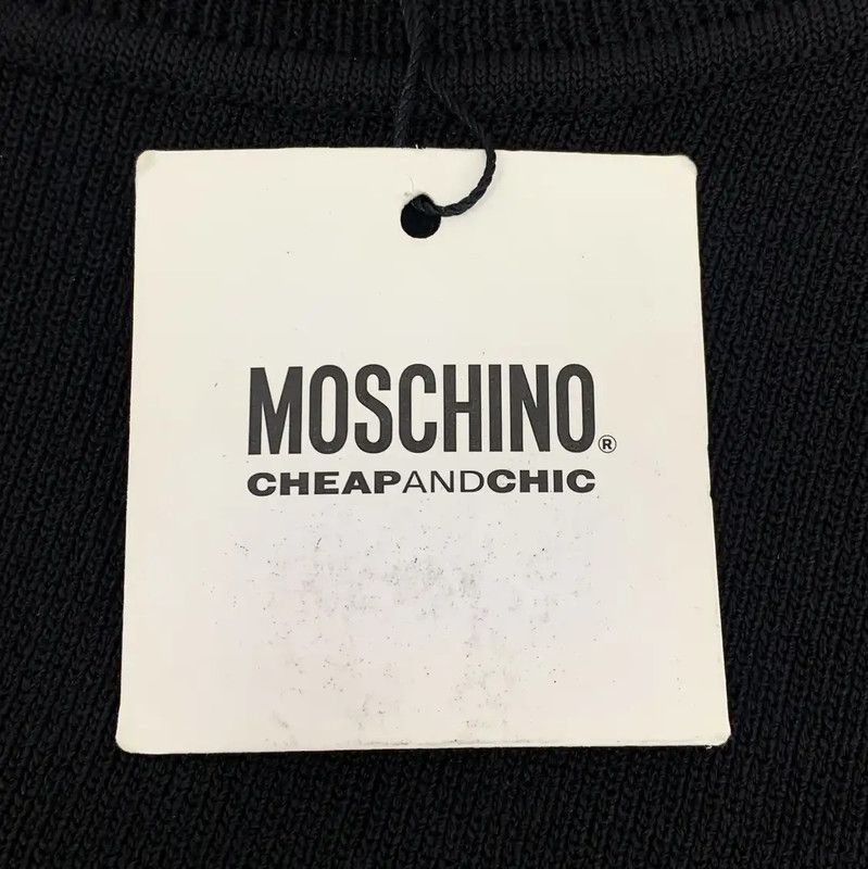 Moschino Moschino Black Cotton Ladies Sweater 0089 Size M / US 6-8 / IT 42-44 - 6 Thumbnail