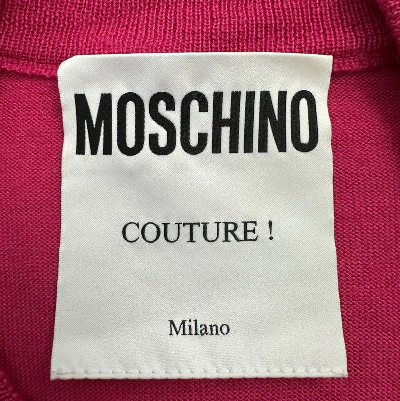 Moschino Moschino Pink Bear Graphic Pullover Sweater 0089 Size M / US 6-8 / IT 42-44 - 7 Thumbnail
