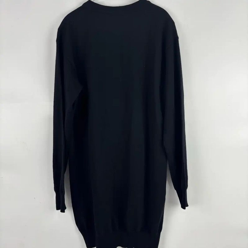 Moschino Moschino Black Wool Sweater with Bear Design 0089 Size XXS / US 00 / IT 34 - 2 Thumbnail