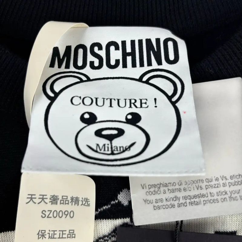 Moschino Moschino Black Wool Sweater with Bear Design 0089 Size XXS / US 00 / IT 34 - 3 Thumbnail