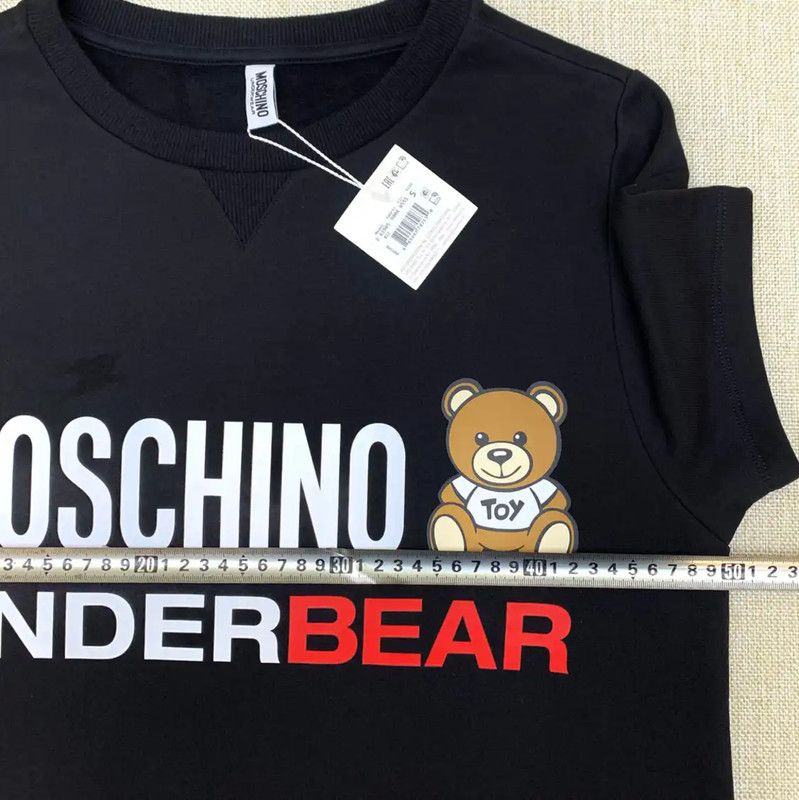 Moschino Moschino Black Cotton T-Shirt Dress for Women 0089 Size S / US 4 / IT 40 - 6 Thumbnail