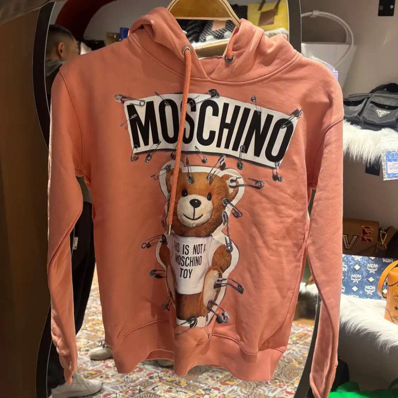 Moschino Moschino Pink Cotton Women's Hoodie 0089 Size XS / US 0-2 / IT 36-38 - 10 Thumbnail