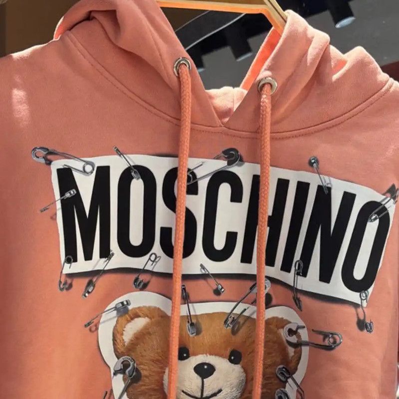 Moschino Moschino Pink Cotton Women's Hoodie 0089 Size XS / US 0-2 / IT 36-38 - 3 Thumbnail