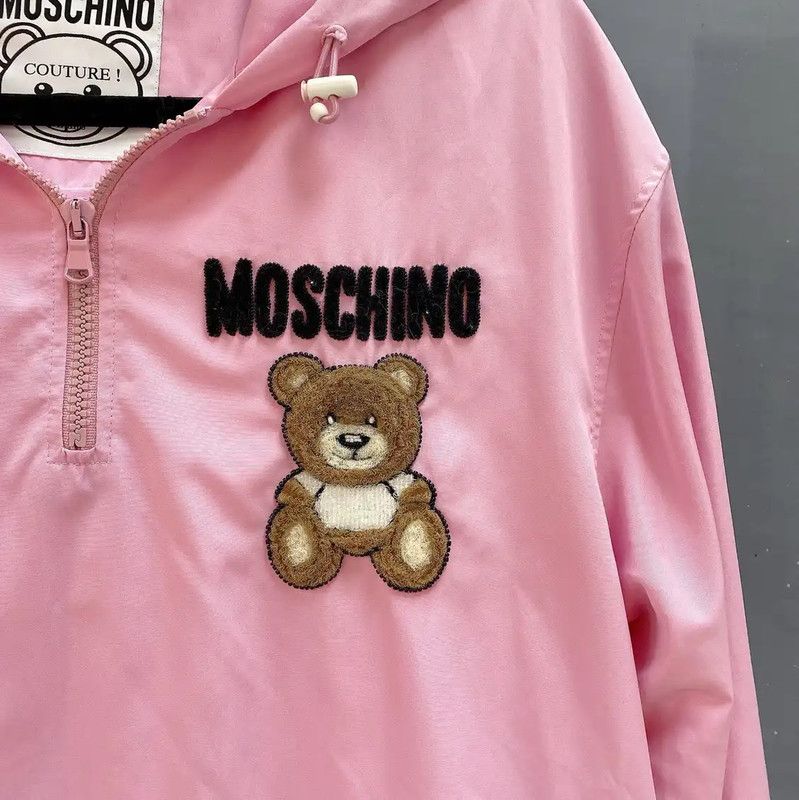 Moschino Moschino Pink Cotton Ladies Hoodie 0089 Size M / US 6-8 / IT 42-44 - 4 Thumbnail
