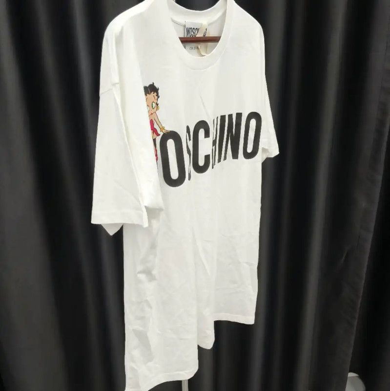 Moschino Moschino White Cotton T-Shirt with Betty Boop 0089 Size XS / US 0-2 / IT 36-38 - 3 Thumbnail