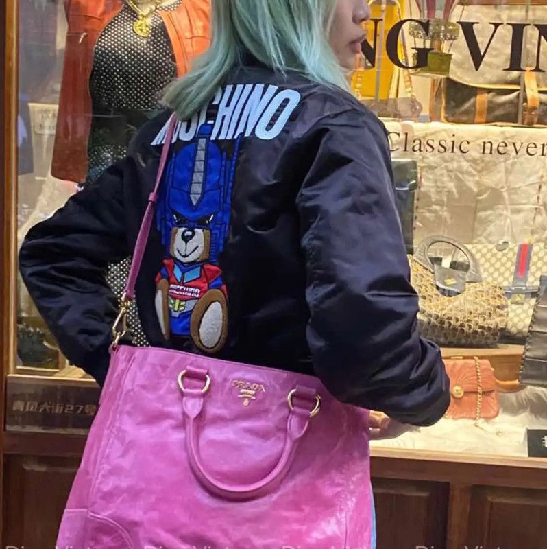 Moschino Moschino Black Women’s Bomber Jacket 0089 Size ONE SIZE - 5 Thumbnail