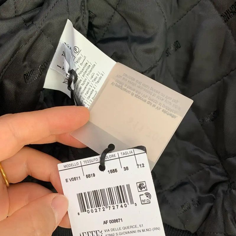 Moschino Moschino Black Women’s Bomber Jacket 0089 Size ONE SIZE - 4 Thumbnail