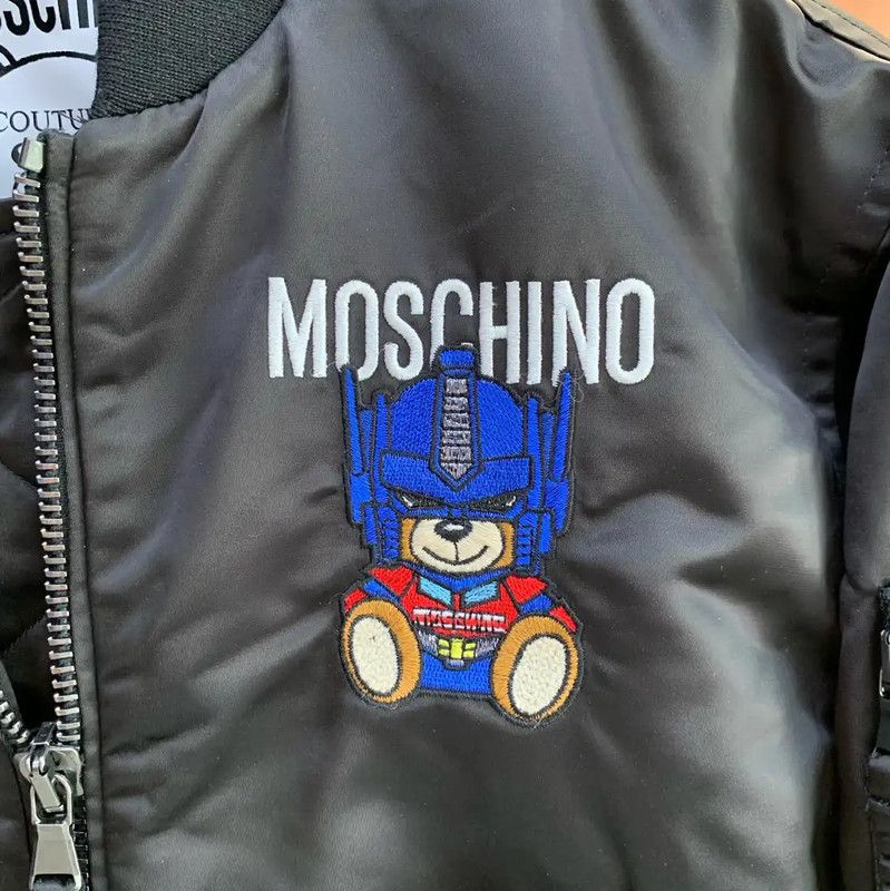 Moschino Moschino Black Women’s Bomber Jacket 0089 Size ONE SIZE - 3 Thumbnail