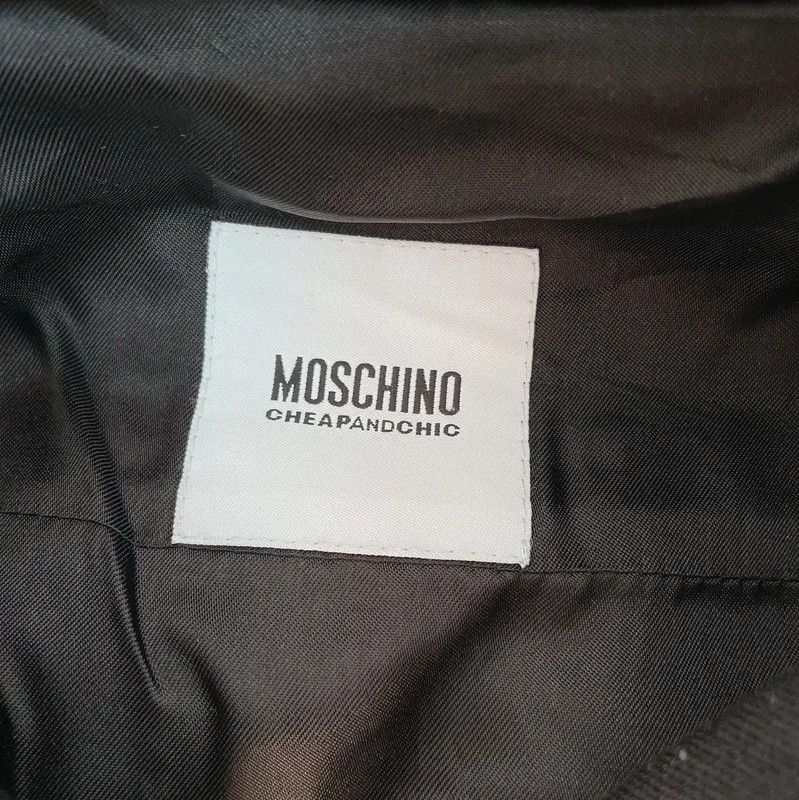 Moschino Moschino Women’s Black Wool Fall Jacket 0089 Size M / US 6-8 / IT 42-44 - 6 Thumbnail