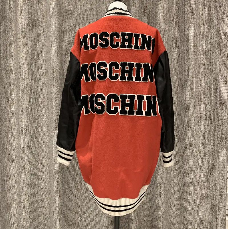 Moschino Moschino Red Wool Striped Jacket 0089 Size M / US 6-8 / IT 42-44 - 2 Thumbnail
