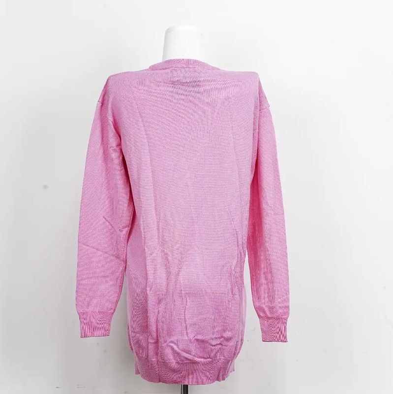 Moschino Moschino Pink Cashmere Long Sleeve Sweater 0089 Size M / US 6-8 / IT 42-44 - 3 Thumbnail