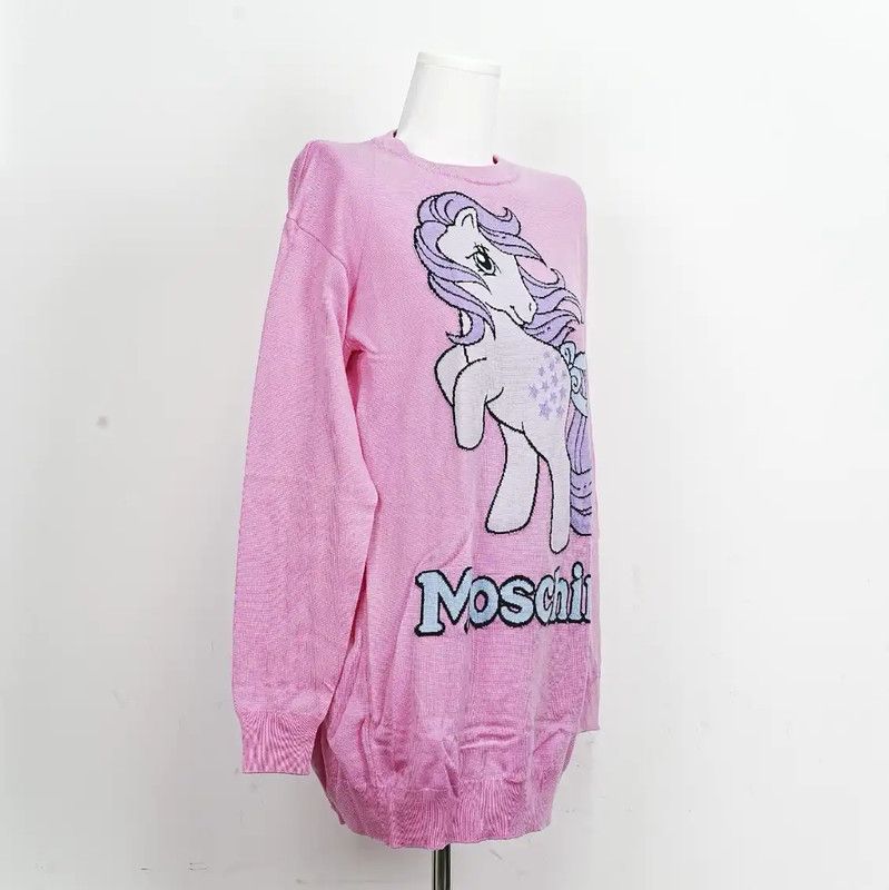 Moschino Moschino Pink Cashmere Long Sleeve Sweater 0089 Size M / US 6-8 / IT 42-44 - 4 Thumbnail