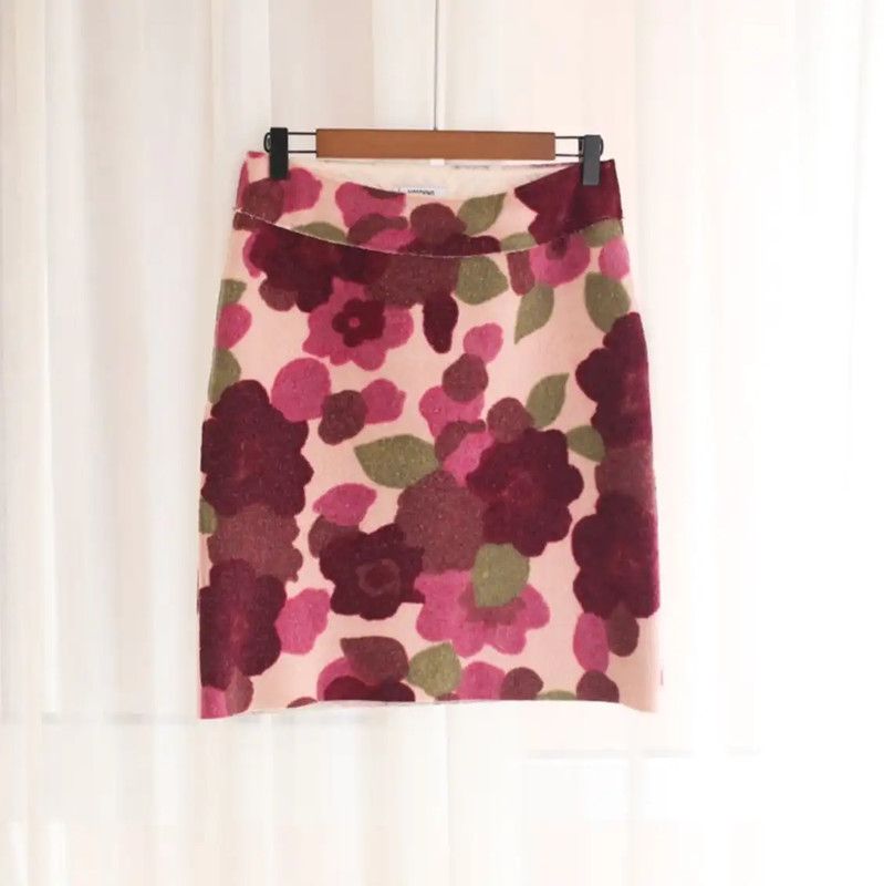 Moschino Moschino Floral Wool Coat in Multicolor 0089 Size M / US 6-8 / IT 42-44 - 6 Thumbnail