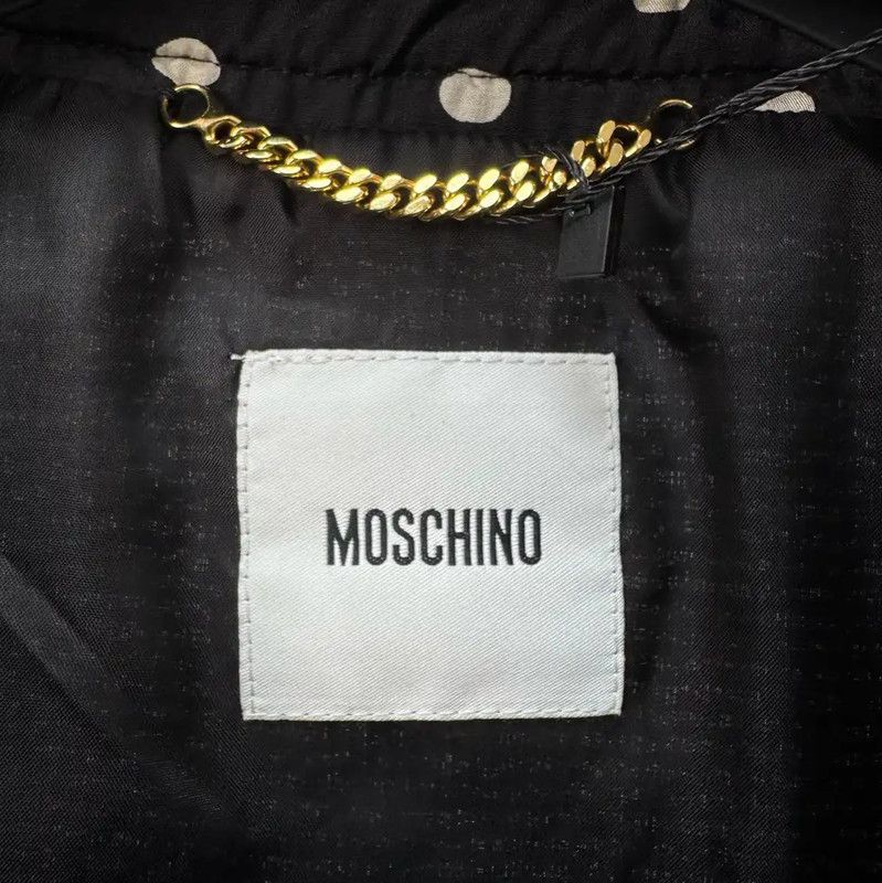 Moschino Moschino Black Wool Blend Logo Jacket 0089 Size XL / US 12-14 / IT 48-50 - 5 Thumbnail