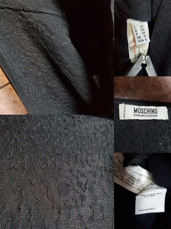Moschino Moschino Elegant Black Sequin Embellished Dress 0089 Size S / US 4 / IT 40 - 8 Thumbnail