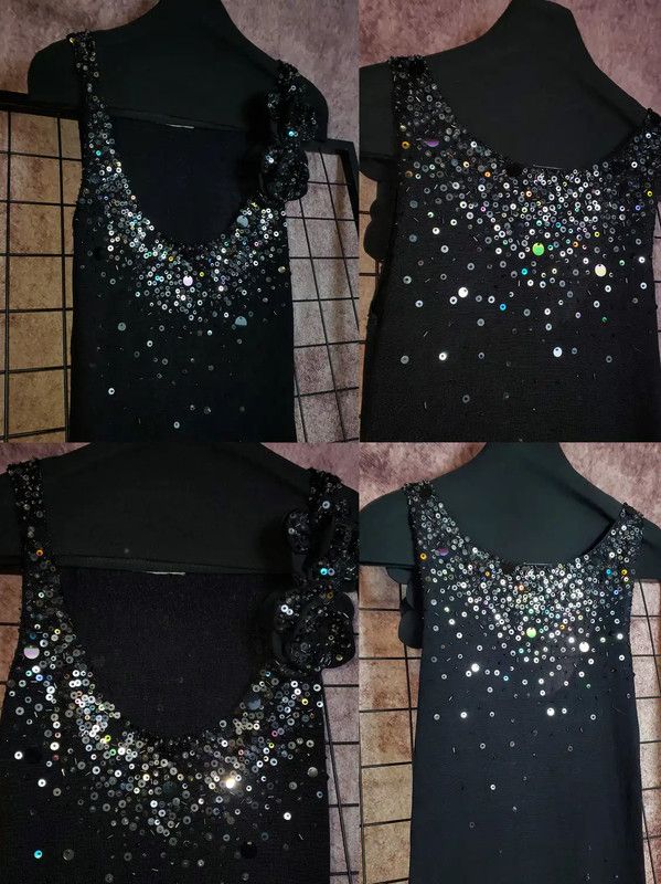 Moschino Moschino Elegant Black Sequin Embellished Dress 0089 Size S / US 4 / IT 40 - 3 Thumbnail