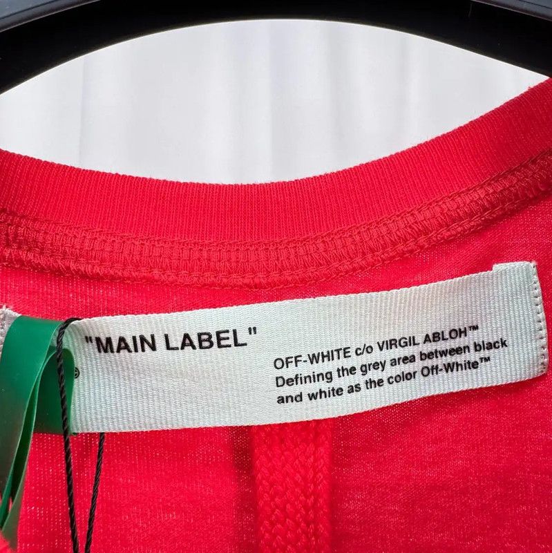 Off-White Off-White Summer Red Logo T-Shirt 0089 Size XS / US 0-2 / IT 36-38 - 6 Thumbnail