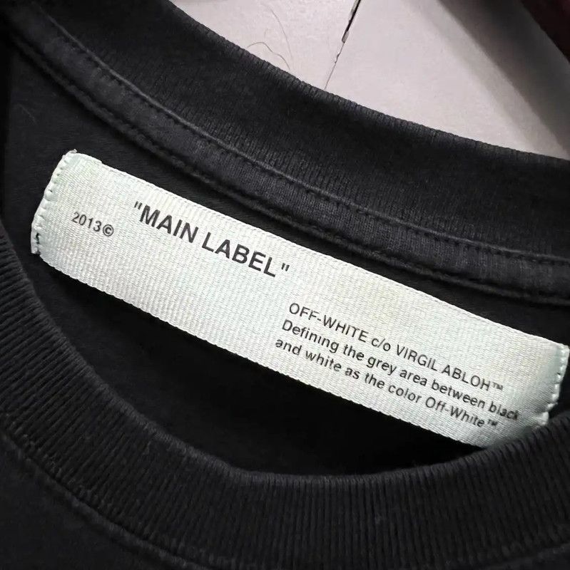 Off-White Off-White Summer Black Cotton Short Sleeve Tee 0089 Size XS / US 0-2 / IT 36-38 - 2 Thumbnail