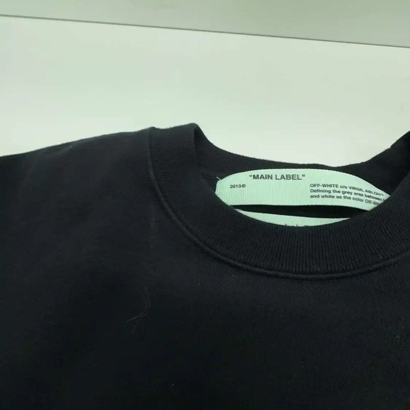 Off-White Off-White Black Cotton Sweatshirt for Women 0089 Size M / US 6-8 / IT 42-44 - 5 Thumbnail